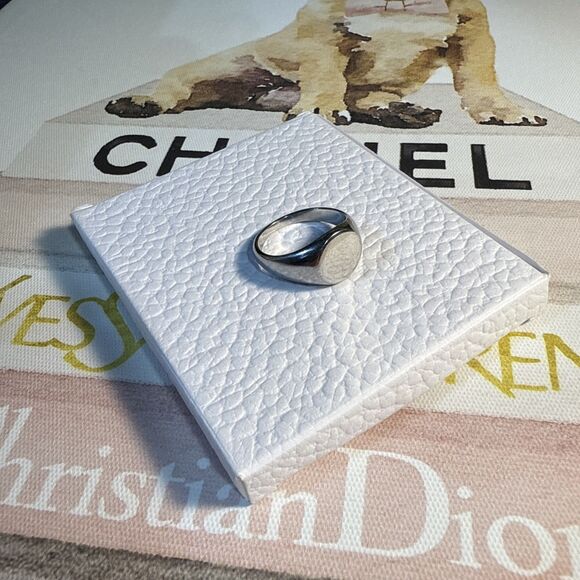 Ring Sterling Silver Engravable Size 9 Some Scratching - Picture 1 of 6